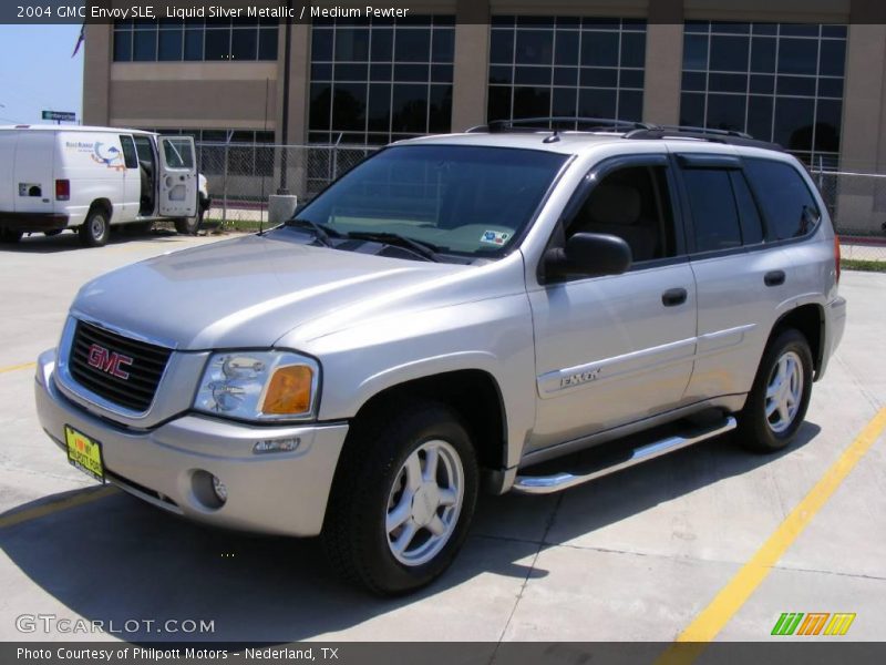 Liquid Silver Metallic / Medium Pewter 2004 GMC Envoy SLE