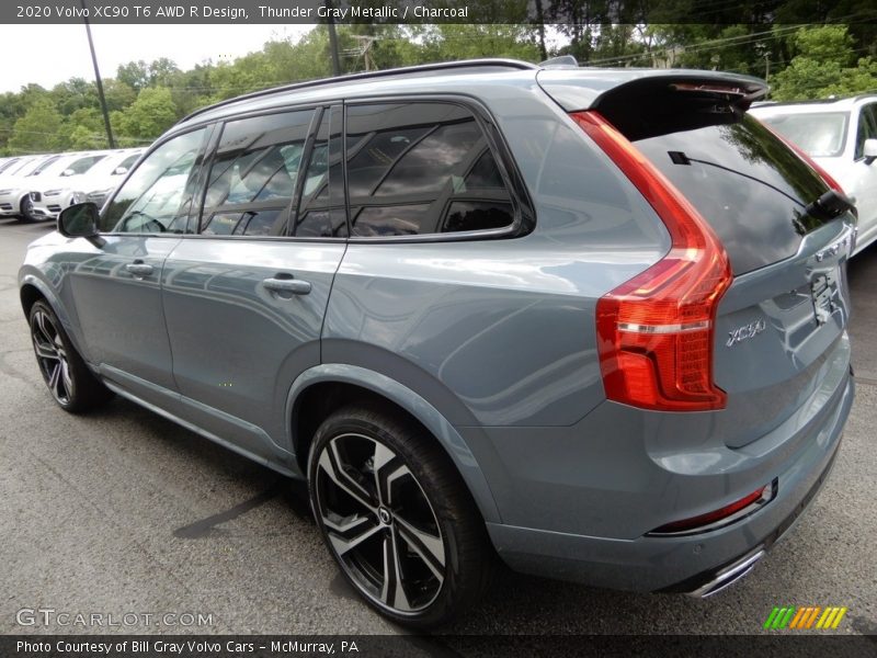 Thunder Gray Metallic / Charcoal 2020 Volvo XC90 T6 AWD R Design