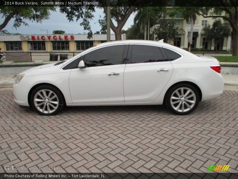 Summit White / Medium Titanium 2014 Buick Verano