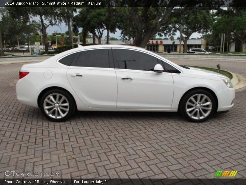 Summit White / Medium Titanium 2014 Buick Verano