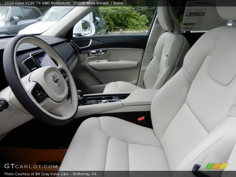  2020 XC90 T6 AWD Momentum Blond Interior