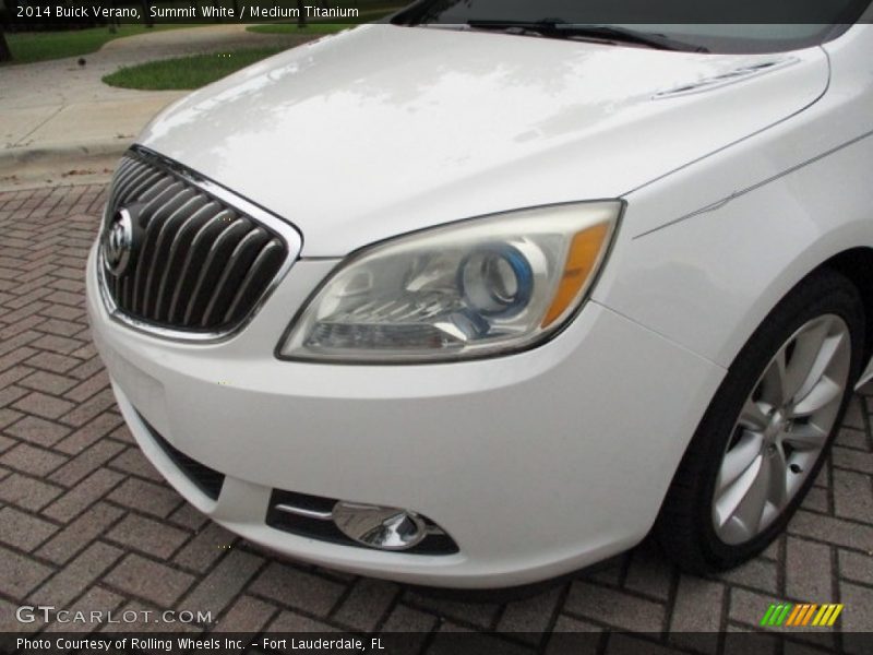 Summit White / Medium Titanium 2014 Buick Verano