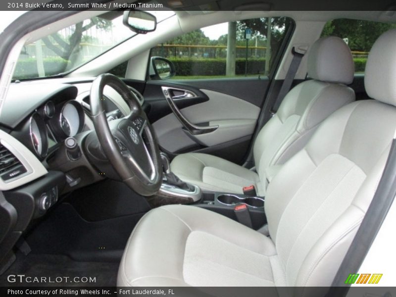 Summit White / Medium Titanium 2014 Buick Verano