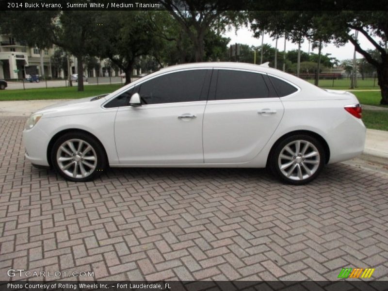 Summit White / Medium Titanium 2014 Buick Verano