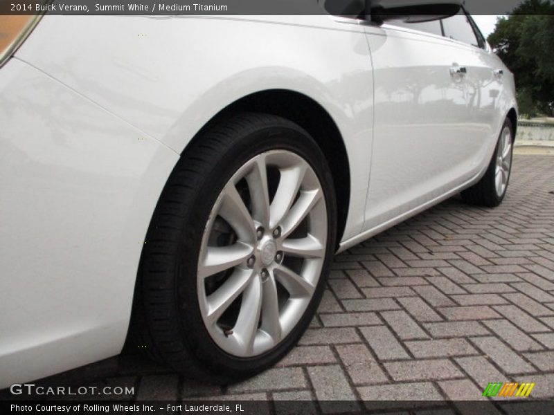 Summit White / Medium Titanium 2014 Buick Verano