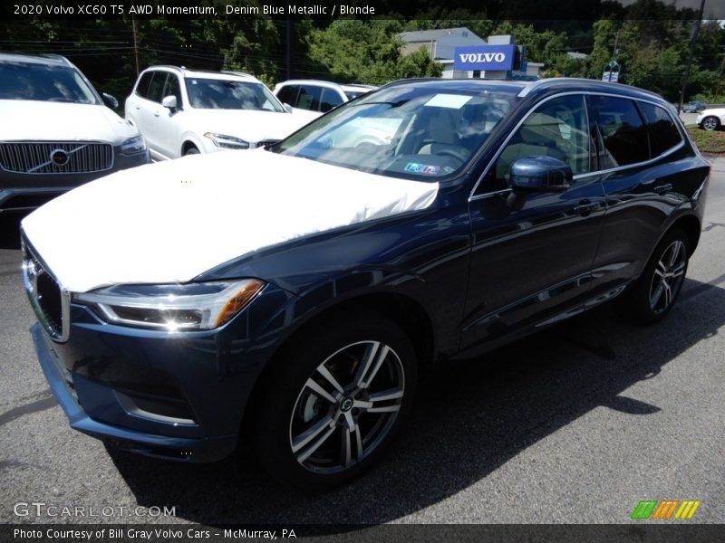 Denim Blue Metallic / Blonde 2020 Volvo XC60 T5 AWD Momentum