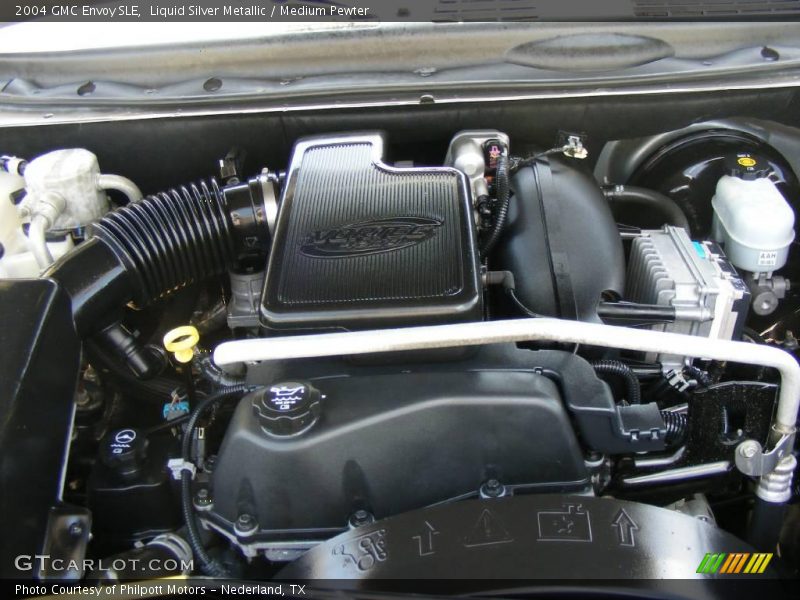 Liquid Silver Metallic / Medium Pewter 2004 GMC Envoy SLE