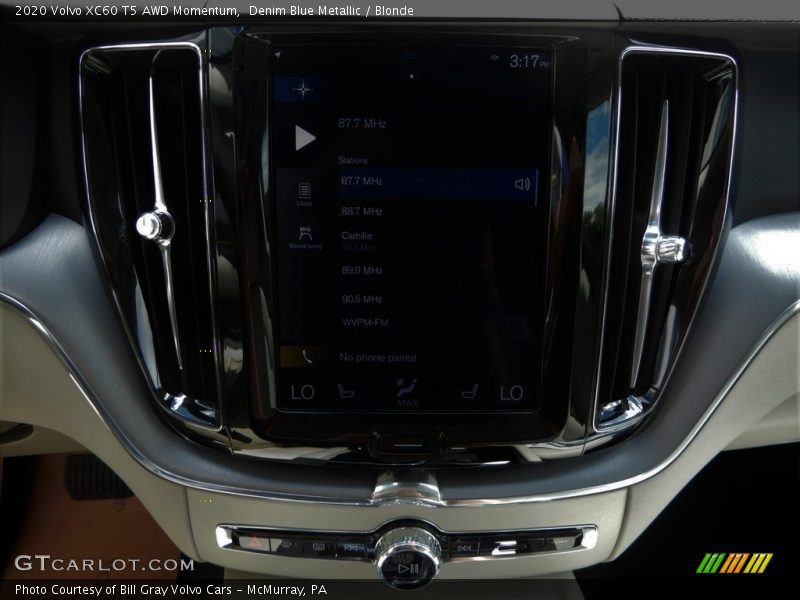 Denim Blue Metallic / Blonde 2020 Volvo XC60 T5 AWD Momentum