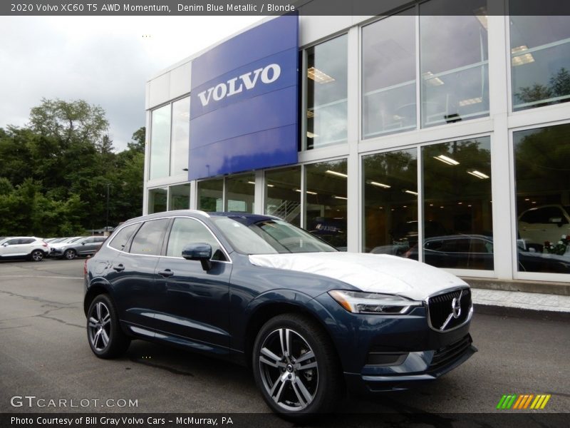 Denim Blue Metallic / Blonde 2020 Volvo XC60 T5 AWD Momentum