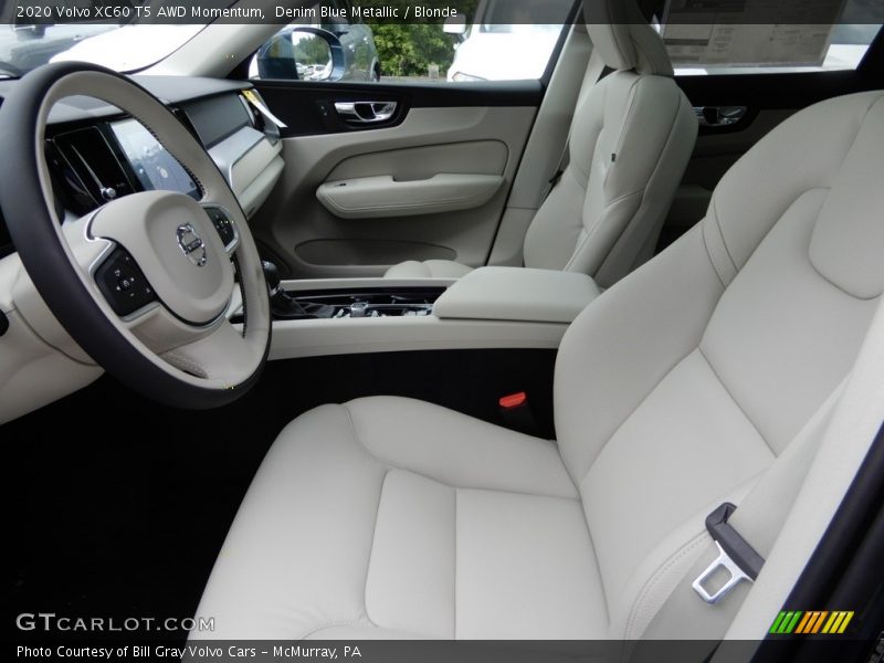 2020 XC60 T5 AWD Momentum Blonde Interior