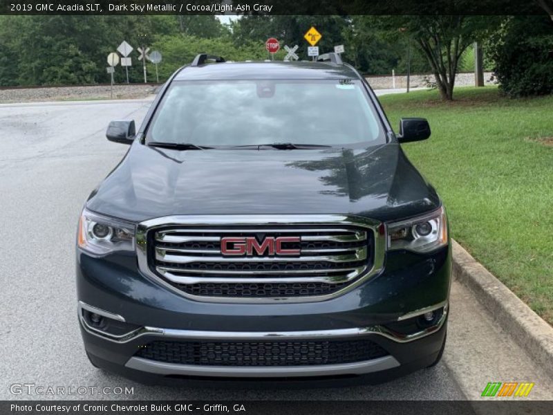 Dark Sky Metallic / Cocoa/Light Ash Gray 2019 GMC Acadia SLT