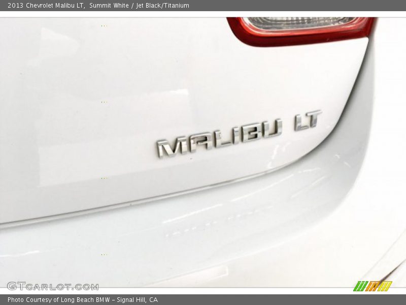 Summit White / Jet Black/Titanium 2013 Chevrolet Malibu LT