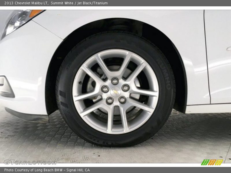 Summit White / Jet Black/Titanium 2013 Chevrolet Malibu LT