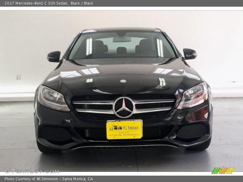 Black / Black 2017 Mercedes-Benz C 300 Sedan