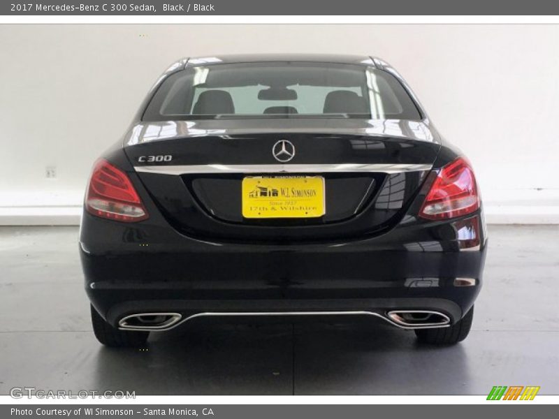 Black / Black 2017 Mercedes-Benz C 300 Sedan