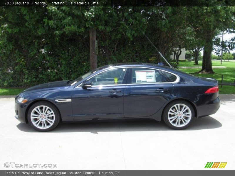 Portofino Blue Metallic / Latte 2020 Jaguar XF Prestige