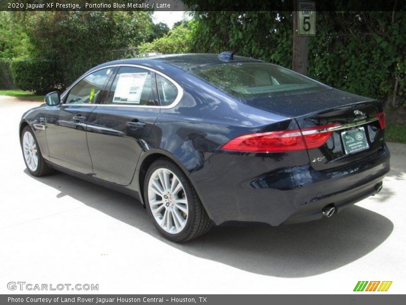 Portofino Blue Metallic / Latte 2020 Jaguar XF Prestige