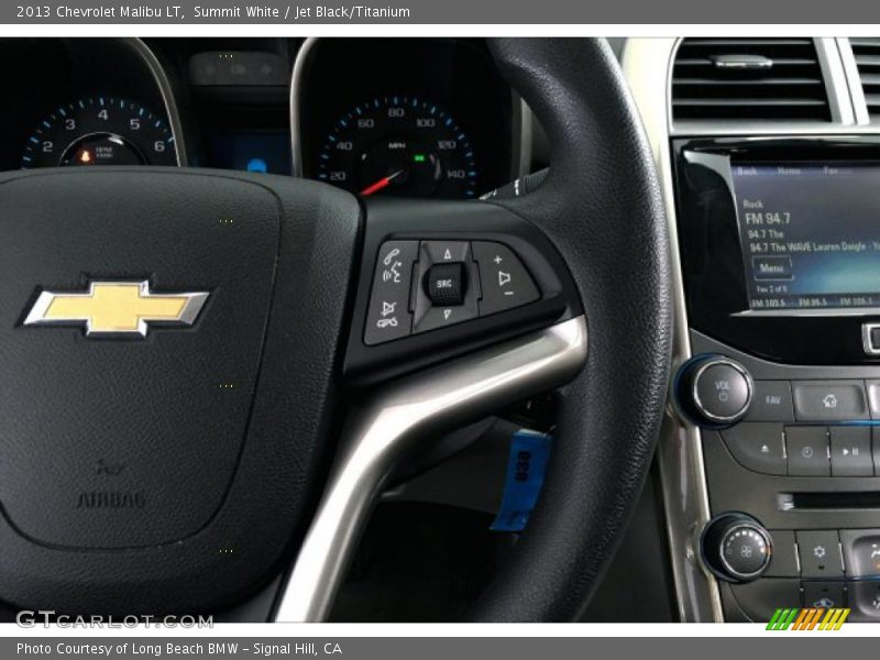 Summit White / Jet Black/Titanium 2013 Chevrolet Malibu LT
