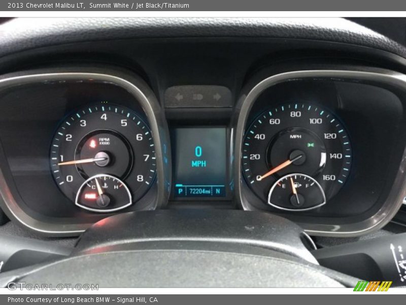 Summit White / Jet Black/Titanium 2013 Chevrolet Malibu LT