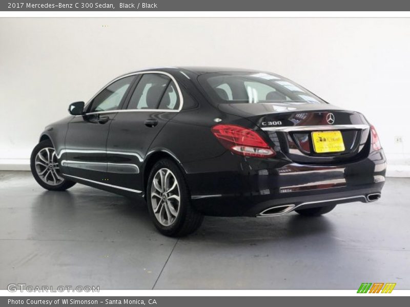 Black / Black 2017 Mercedes-Benz C 300 Sedan
