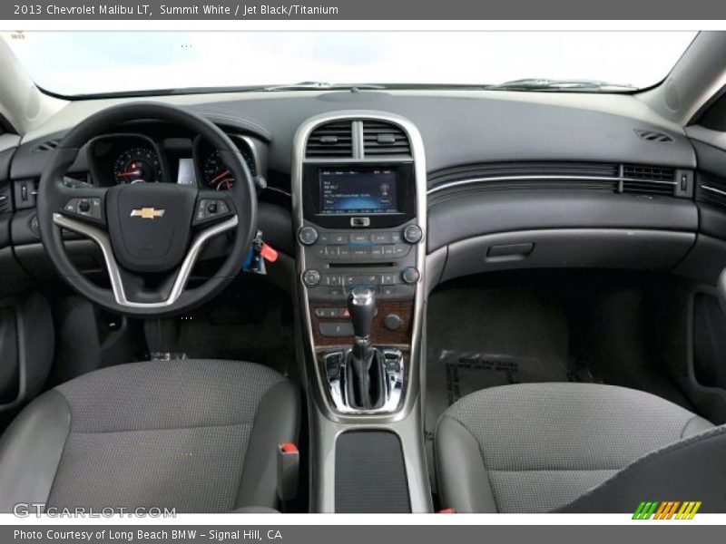Summit White / Jet Black/Titanium 2013 Chevrolet Malibu LT