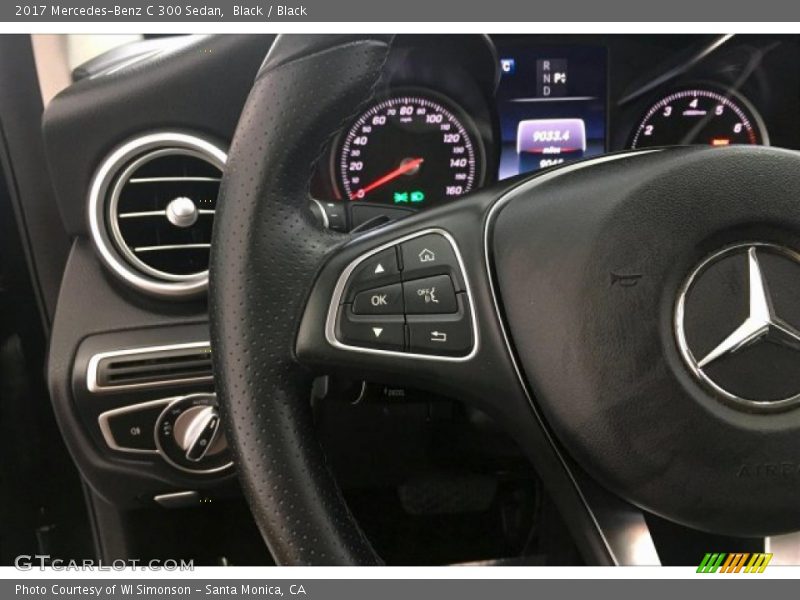 Black / Black 2017 Mercedes-Benz C 300 Sedan