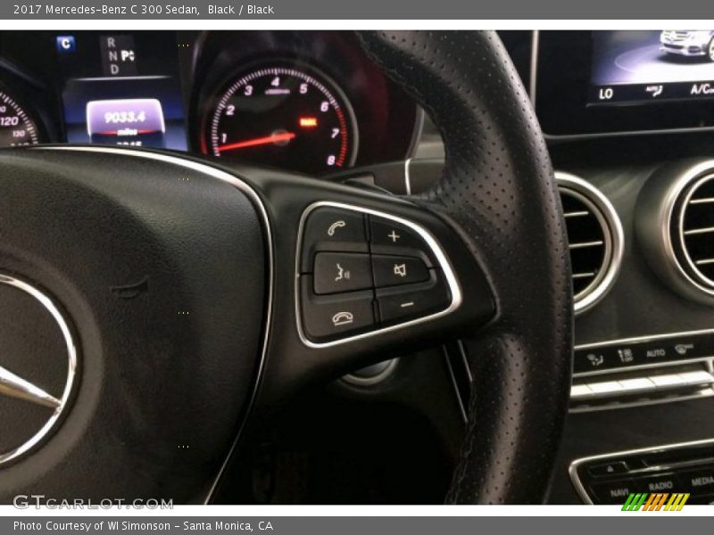 Black / Black 2017 Mercedes-Benz C 300 Sedan