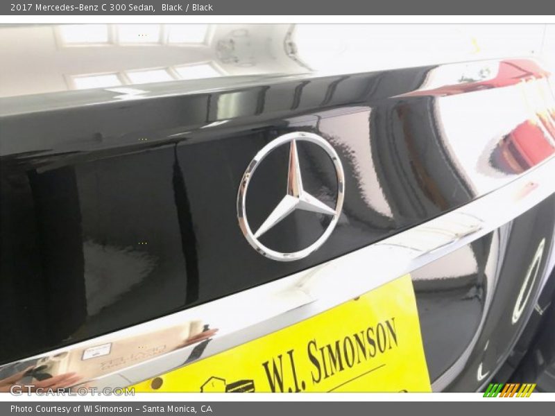 Black / Black 2017 Mercedes-Benz C 300 Sedan