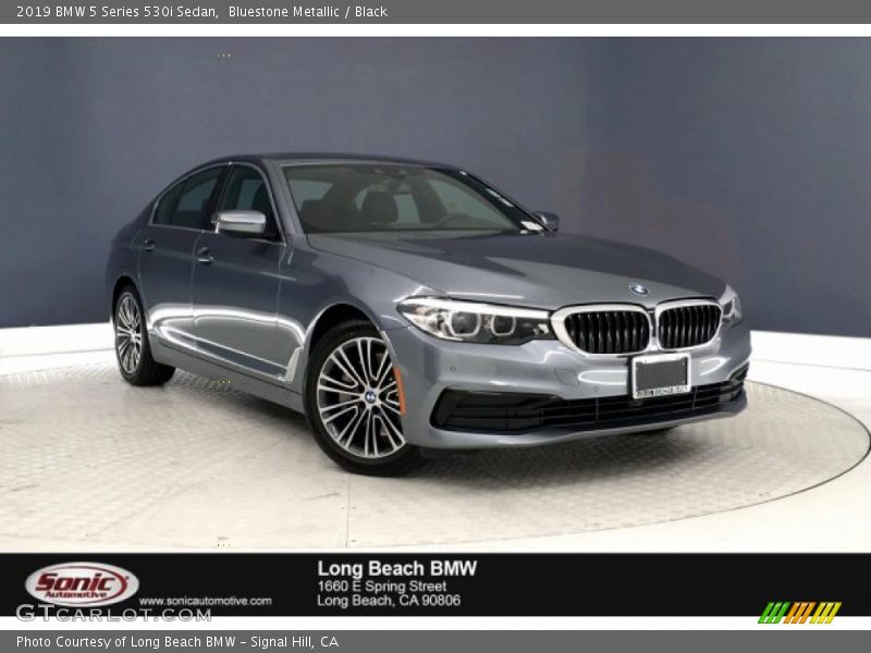 Bluestone Metallic / Black 2019 BMW 5 Series 530i Sedan