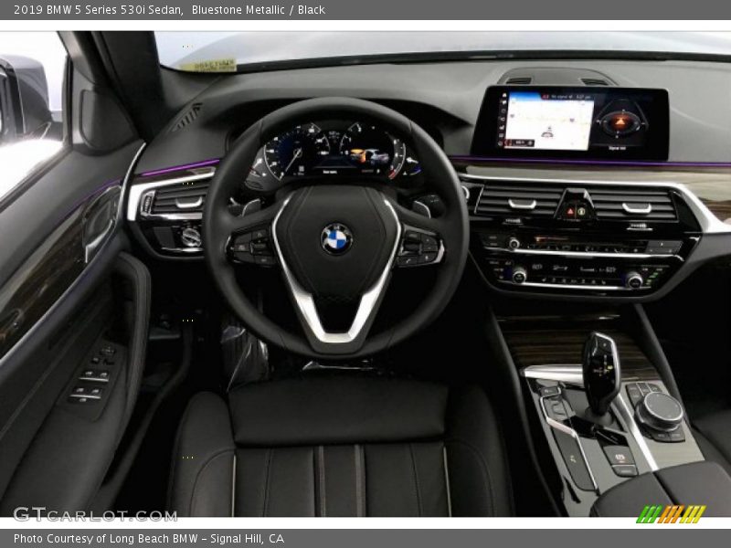Bluestone Metallic / Black 2019 BMW 5 Series 530i Sedan