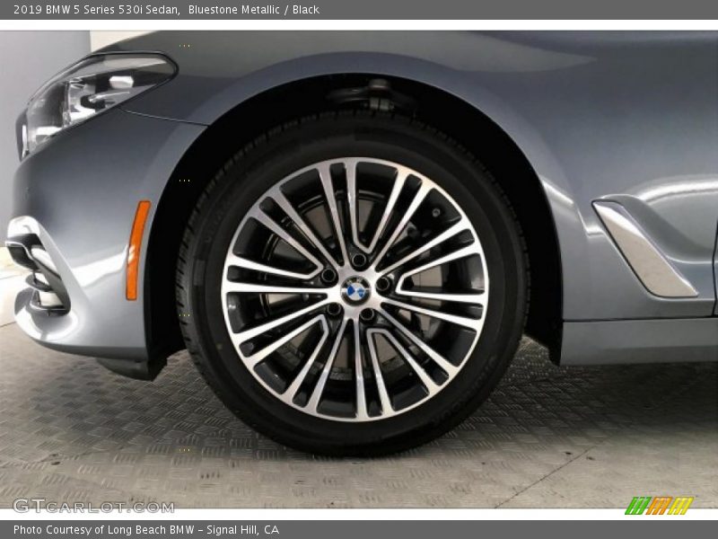 Bluestone Metallic / Black 2019 BMW 5 Series 530i Sedan