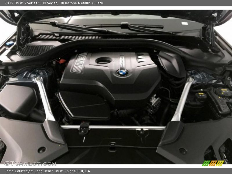 Bluestone Metallic / Black 2019 BMW 5 Series 530i Sedan