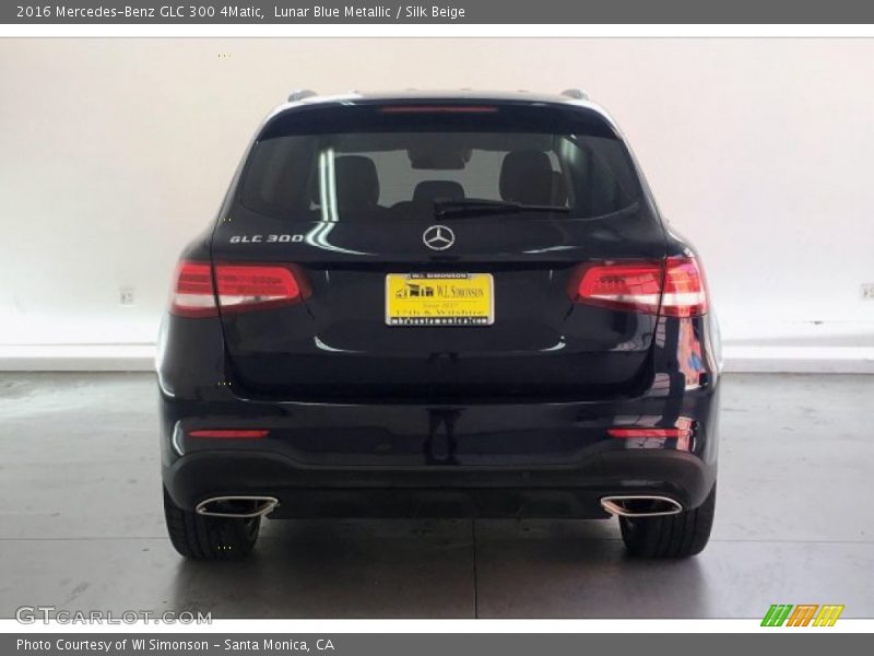 Lunar Blue Metallic / Silk Beige 2016 Mercedes-Benz GLC 300 4Matic