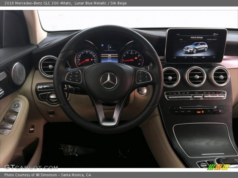 Lunar Blue Metallic / Silk Beige 2016 Mercedes-Benz GLC 300 4Matic