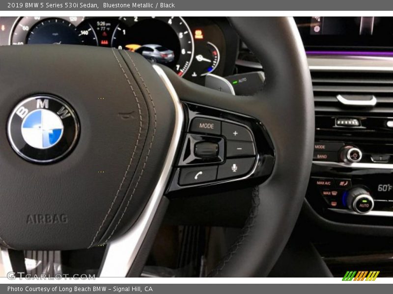 Bluestone Metallic / Black 2019 BMW 5 Series 530i Sedan