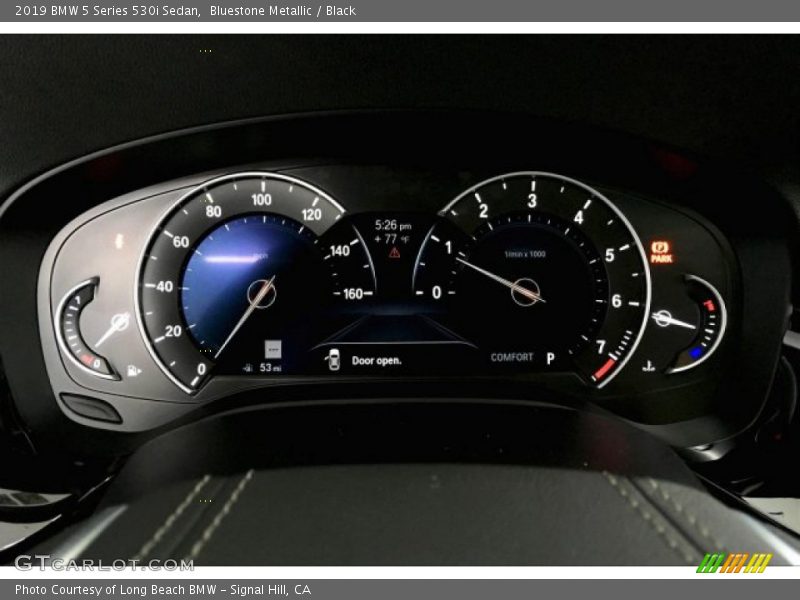 Bluestone Metallic / Black 2019 BMW 5 Series 530i Sedan