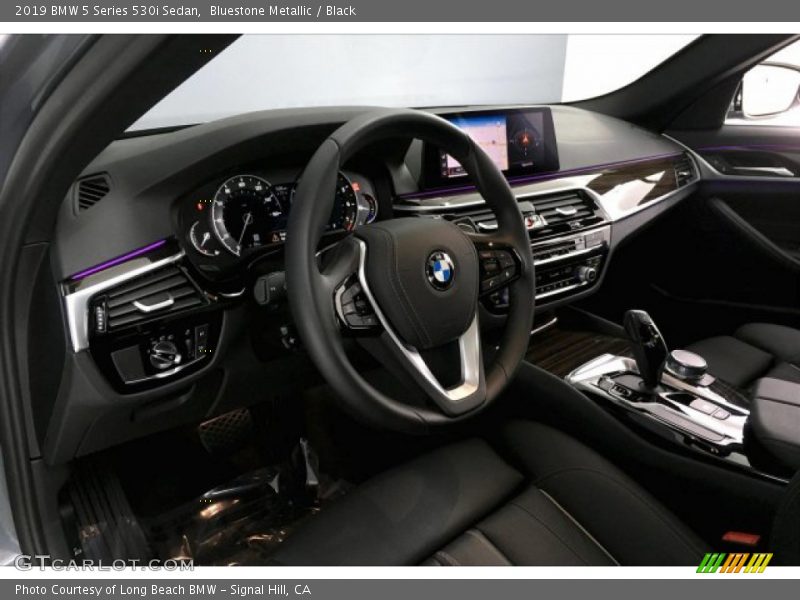 Bluestone Metallic / Black 2019 BMW 5 Series 530i Sedan