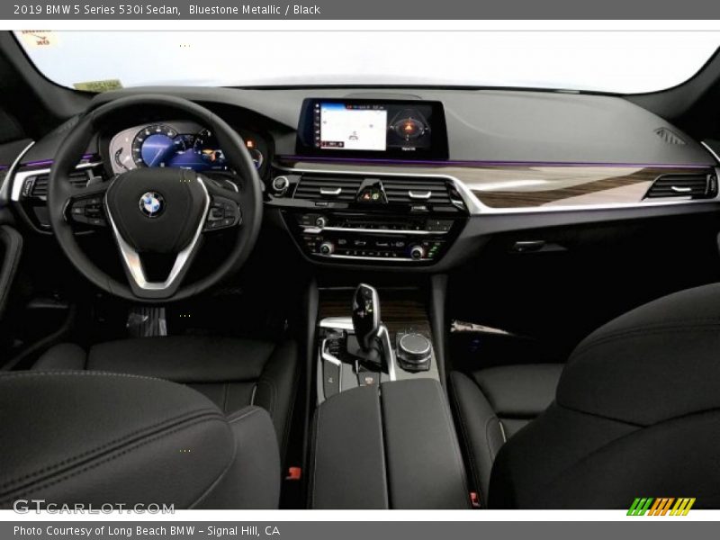 Bluestone Metallic / Black 2019 BMW 5 Series 530i Sedan