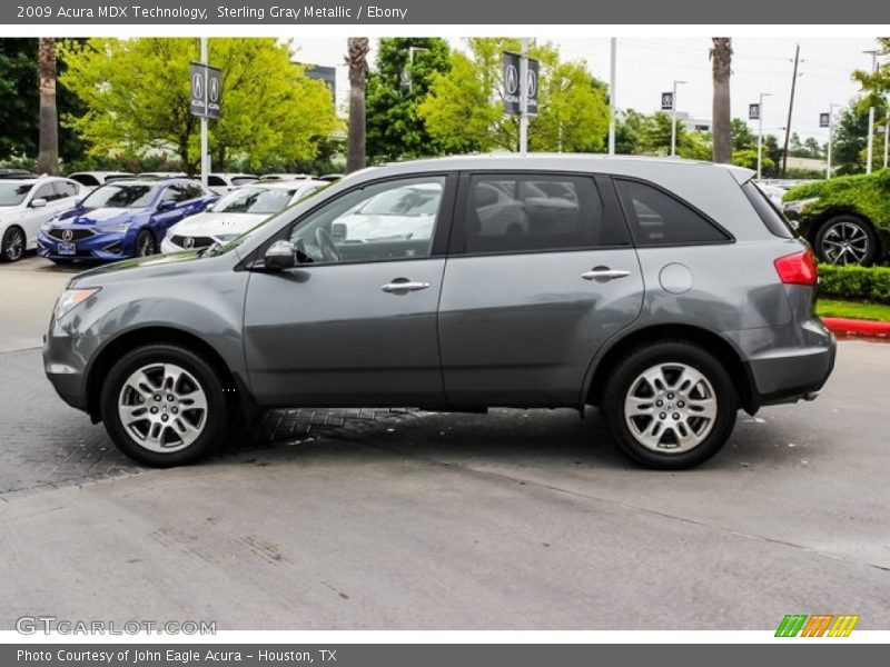 Sterling Gray Metallic / Ebony 2009 Acura MDX Technology