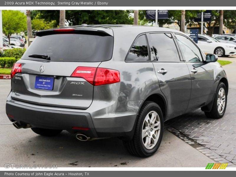 Sterling Gray Metallic / Ebony 2009 Acura MDX Technology