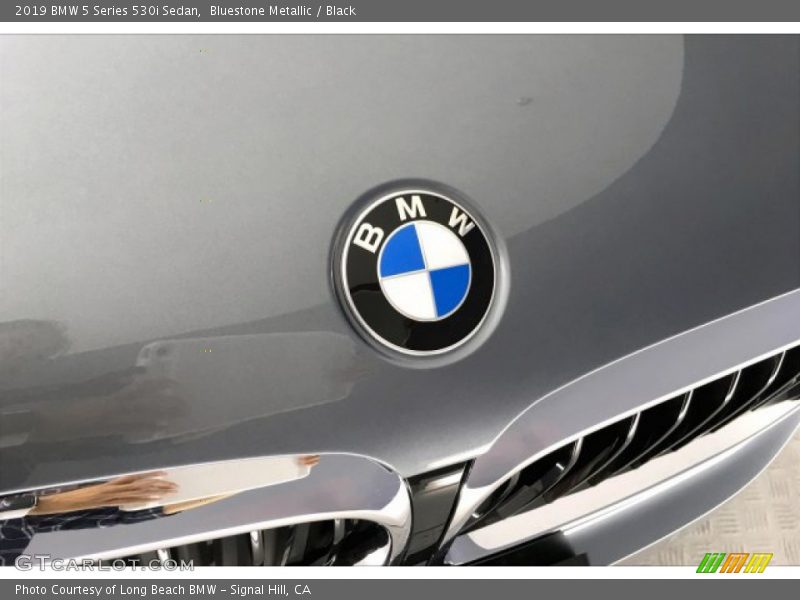 Bluestone Metallic / Black 2019 BMW 5 Series 530i Sedan