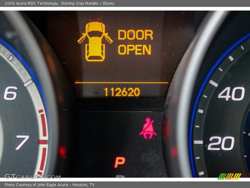 Sterling Gray Metallic / Ebony 2009 Acura MDX Technology