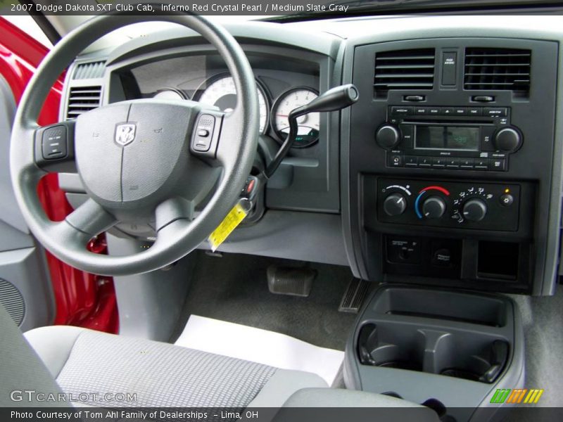 Inferno Red Crystal Pearl / Medium Slate Gray 2007 Dodge Dakota SXT Club Cab
