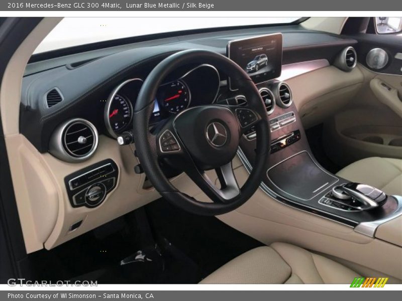 Lunar Blue Metallic / Silk Beige 2016 Mercedes-Benz GLC 300 4Matic