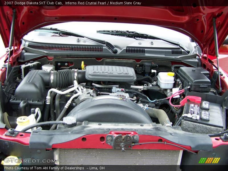 Inferno Red Crystal Pearl / Medium Slate Gray 2007 Dodge Dakota SXT Club Cab