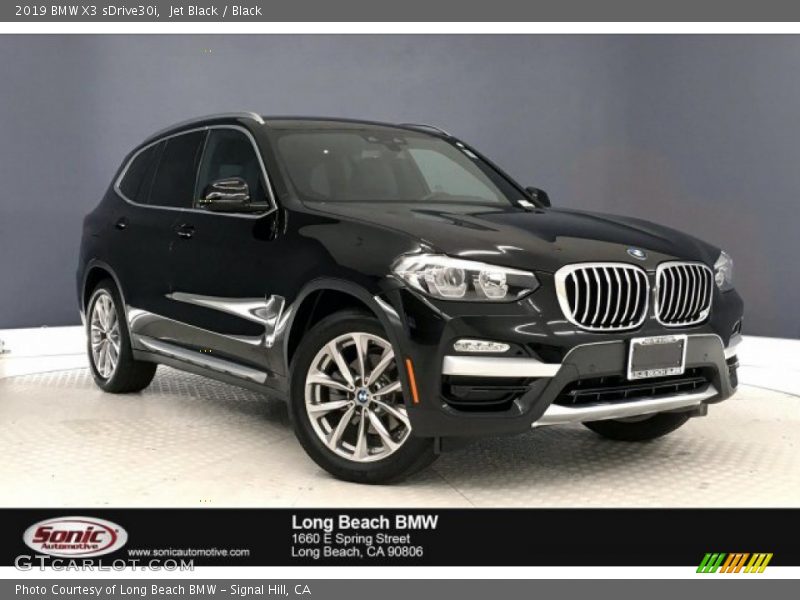 Jet Black / Black 2019 BMW X3 sDrive30i