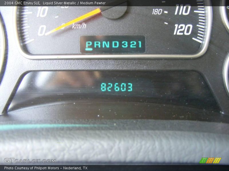 Liquid Silver Metallic / Medium Pewter 2004 GMC Envoy SLE