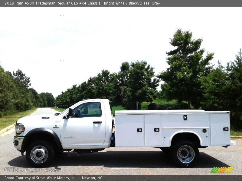 Bright White / Black/Diesel Gray 2019 Ram 4500 Tradesman Regular Cab 4x4 Chassis