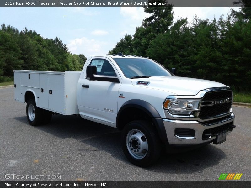 Bright White / Black/Diesel Gray 2019 Ram 4500 Tradesman Regular Cab 4x4 Chassis