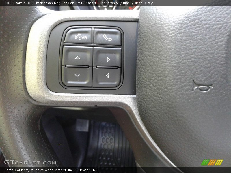 Bright White / Black/Diesel Gray 2019 Ram 4500 Tradesman Regular Cab 4x4 Chassis